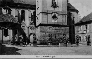 Saaz, Ackermannplatz (vor 1945)